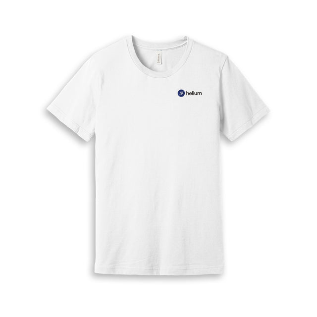 White Helium Jersey Tee Full Logo